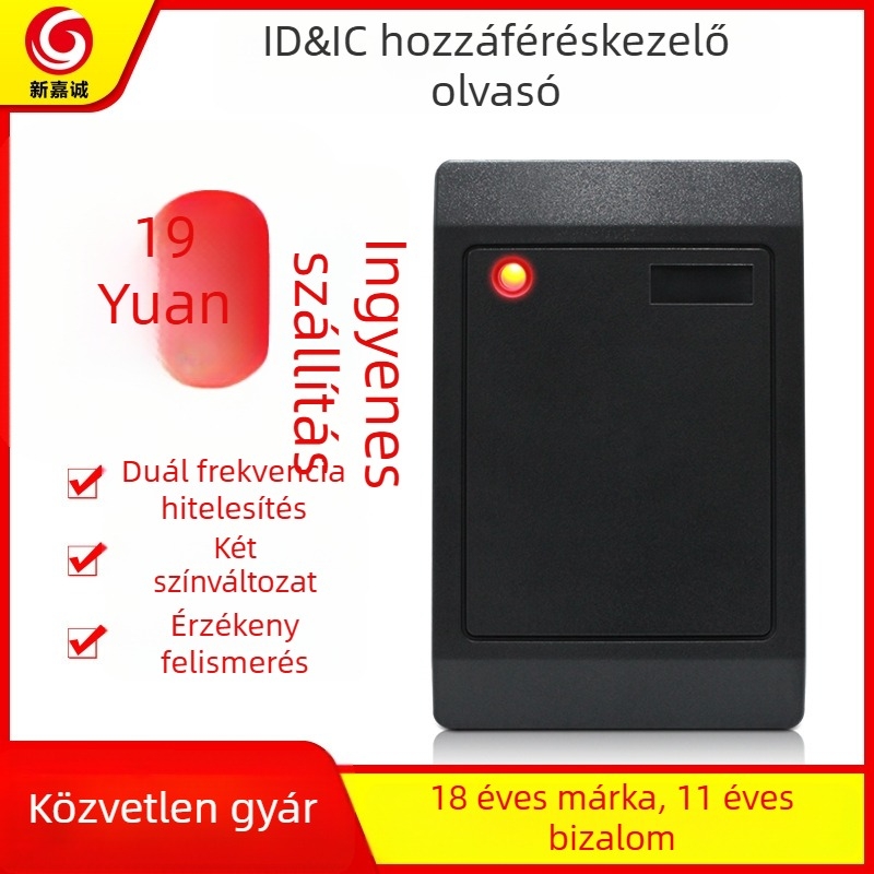 New Jiacheng KR400 Kapcsolatos kártyaolvasó, ID/IC kompatibilitás, 125 kHz, Olvasási idő 0.1 s