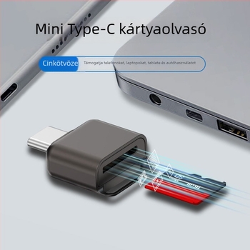 Cinkötvözet TF-kártyaolvasó, USB-C OTG, TF-kártya-támogatás, USB 2.0, KD-101