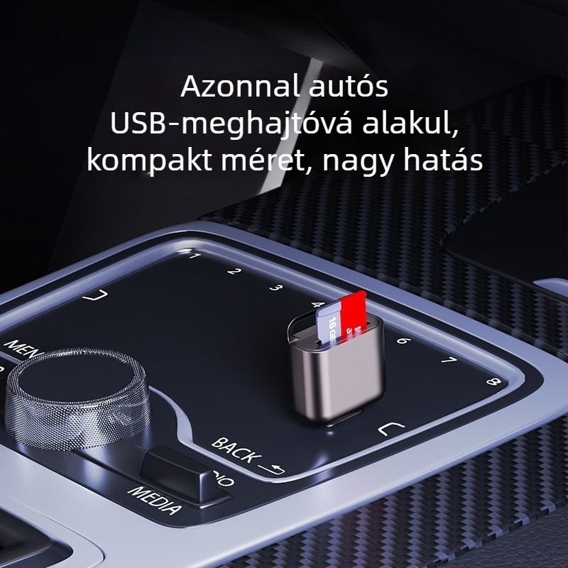 Cinkötvözet TF-kártyaolvasó, USB-C OTG, TF-kártya-támogatás, USB 2.0, KD-101