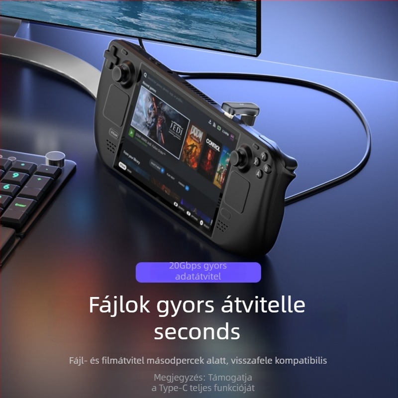 OTG USB-C adapter USB 3.1-re Steam Deckhez, Huawei telefonhoz, tablethez és notebookhoz – USB flash meghajtó és kártyaolvasó támogatás