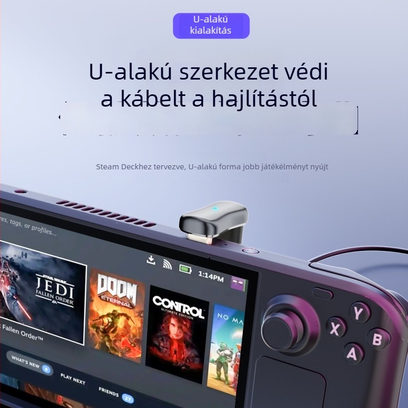 OTG USB-C adapter USB 3.1-re Steam Deckhez, Huawei telefonhoz, tablethez és notebookhoz – USB flash meghajtó és kártyaolvasó támogatás