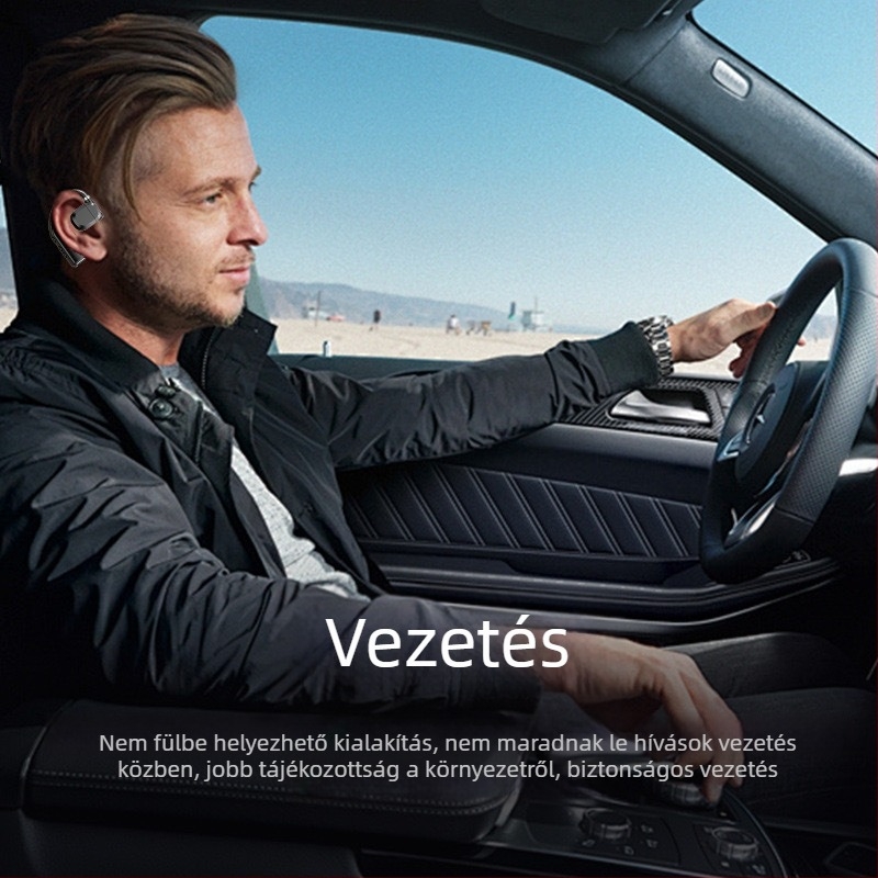 Vezeték nélküli Bluetooth fülhallgatók, univerzális mindkét fülre, nem a fülbe dugható, hosszú üzemidő, kiváló minőség