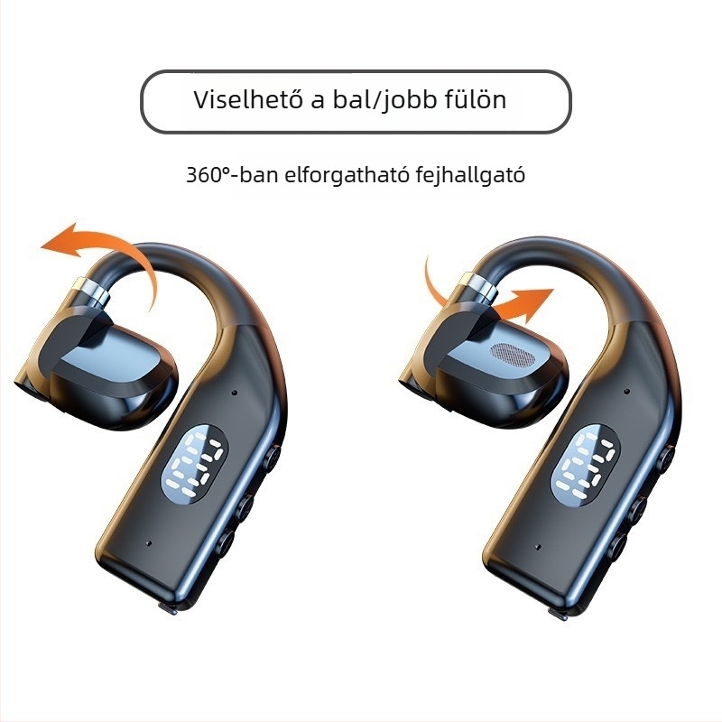 Vezeték nélküli Bluetooth fülhallgatók, univerzális mindkét fülre, nem a fülbe dugható, hosszú üzemidő, kiváló minőség