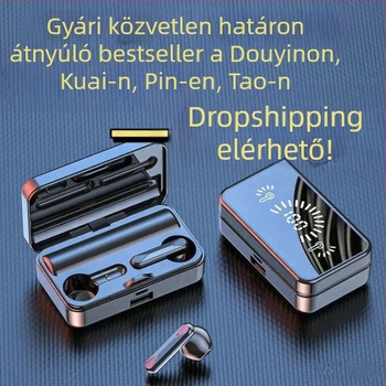 S20 Bluetooth fülhallgató, vezeték nélküli zajcsökkentés, in-ear kialakítás, HD tükrös kijelző, ultra hosszú akkumulátor-üzemidő, univerzális kompatibilitás