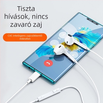 Huawei Nova 13 Pro vezetékes in-ear fülhallgató Type-C interfésszel, mikrofon, zajszűrés