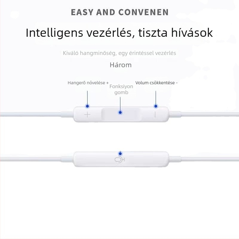 Huawei Nova 13 Pro vezetékes in-ear fülhallgató Type-C interfésszel, mikrofon, zajszűrés
