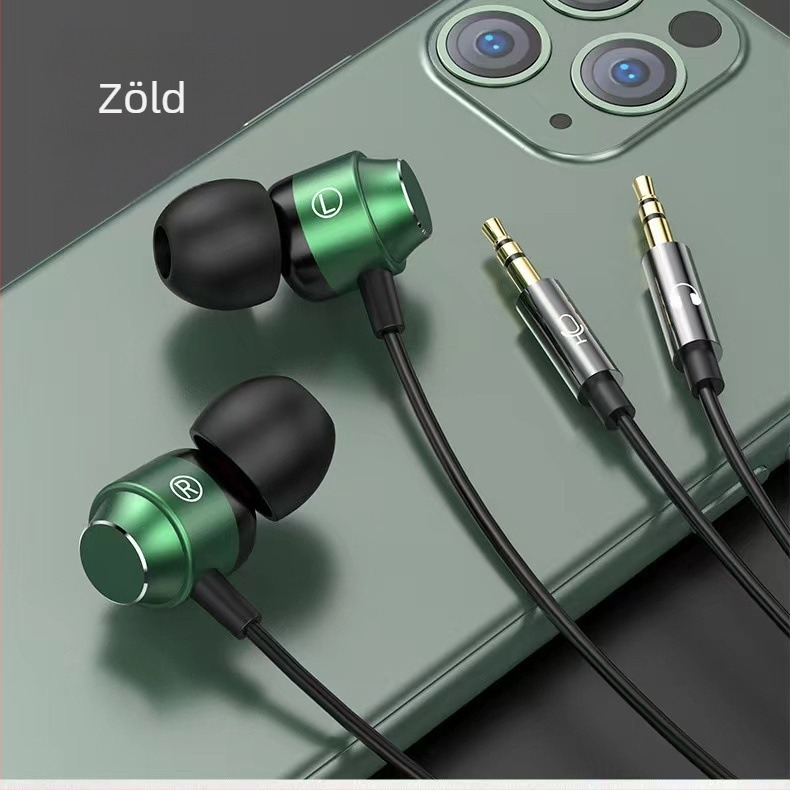 Vezetékes PC fülhallgató, modell S5, dinamikus meghajtóval, 2–3 m kábel, érzékenység 106 dB