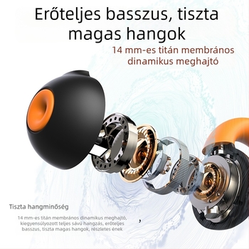 Klipszes nyitott kialakítású Bluetooth játékfejhallgató, ultra hosszú üzemidő, elegáns, prémium érzet, kényelmes hosszú viseléshez