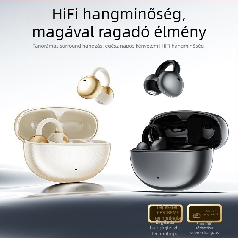 Z72 Bluetooth fejhallgató valós idejű AI-szinkron fordítással, clip-on kialakítással, kényelmes viselet, hosszú akkumulátor-üzemidő.