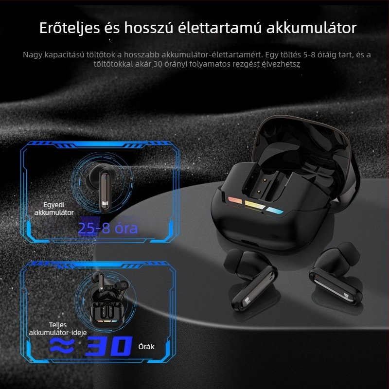 Zsinóros in-ear fülhallgatók zajszűréssel, Bluetooth 5.4, 13 mm meghajtó, 4–8 órás üzemidő