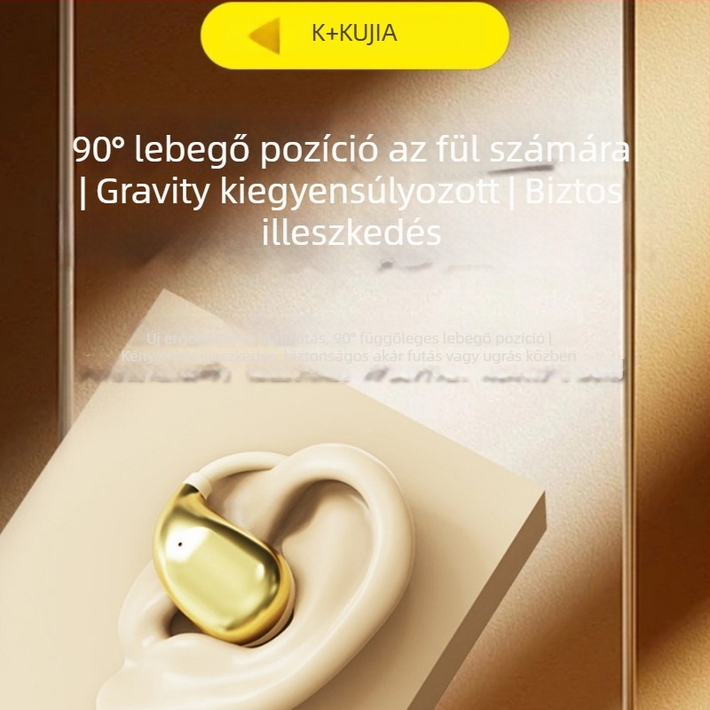 Kujia A01+ Nyitott dizájnnal Bluetooth headset fül-gyűrűvel, sztereó hang, Bluetooth 5.4, 4–8 órás üzemidő
