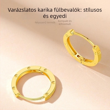 Fülbevalók – Geometriai forma, réz alapanyag, elektroplakálás, Shanwei származás, 2023 ősz, nőknek