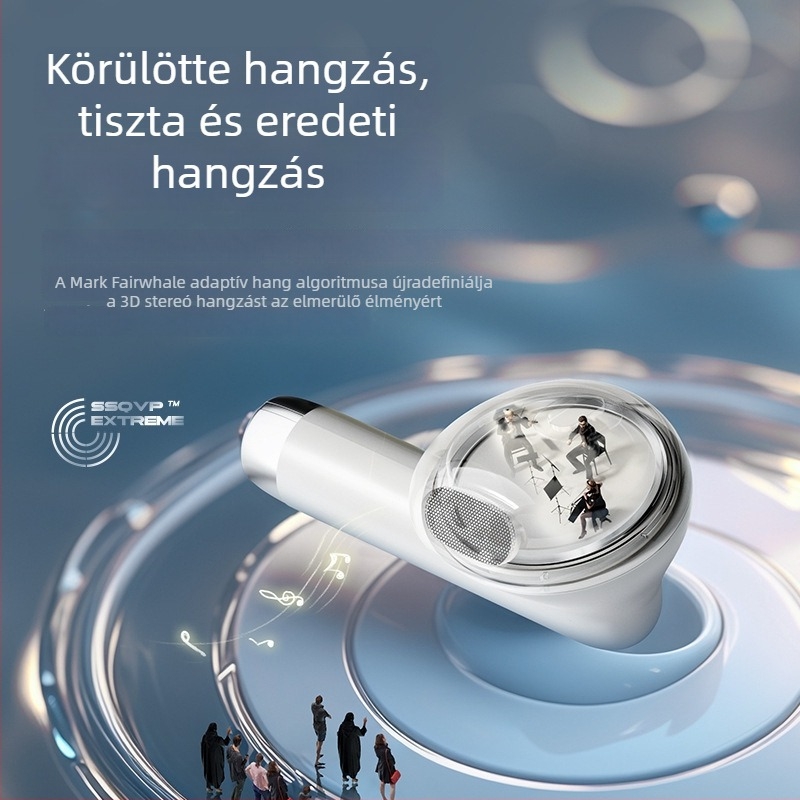 TWS vezeték nélküli fülhallgató, in‑ear dizájn, Bluetooth 5.0, 15 m hatótávolság, 4–8 órás üzemidő