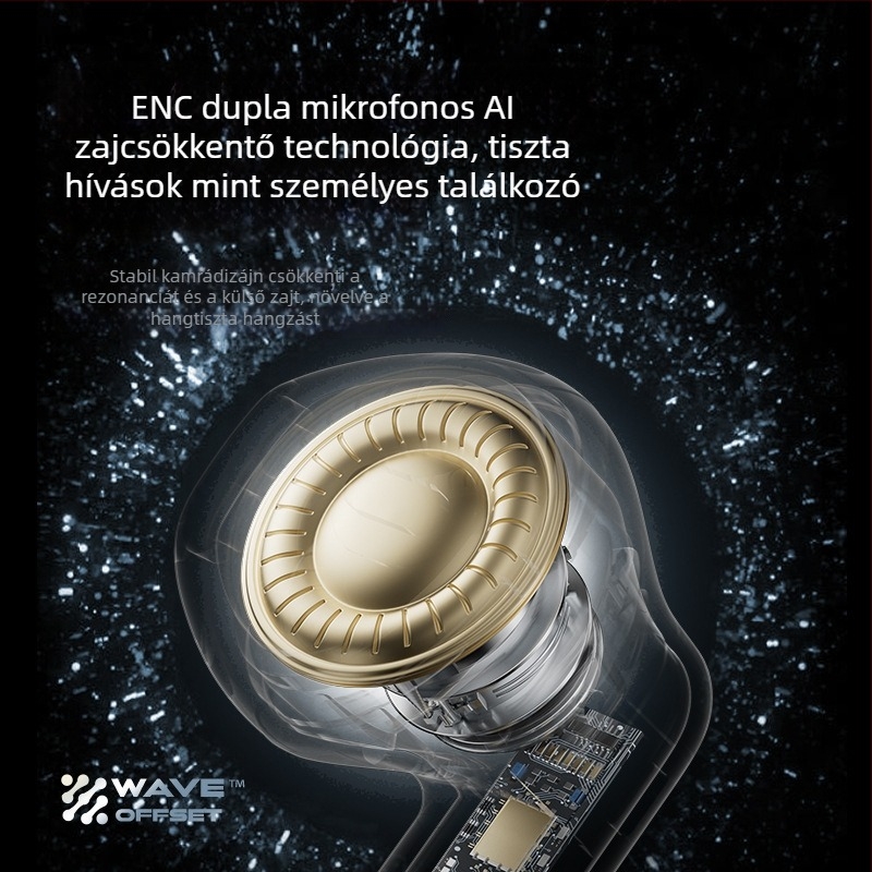 TWS vezeték nélküli fülhallgató, in‑ear dizájn, Bluetooth 5.0, 15 m hatótávolság, 4–8 órás üzemidő