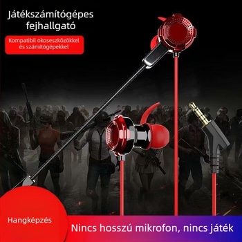 Jiazhi Le in-ear gaming fejhallgató, vezetékes, érzékenység 98 dB, kábel hossza 120 cm