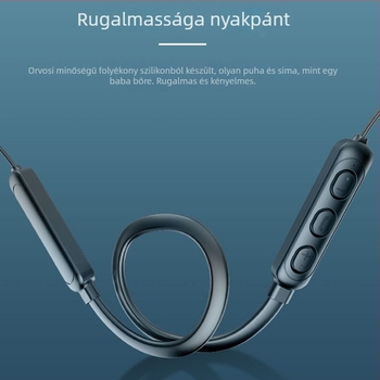 Gloris vezeték nélküli nyakpántos Bluetooth fülhallgató, sztereó hívások, Bluetooth 5.0, 10 m hatótáv, 4-8 óra üzemidő