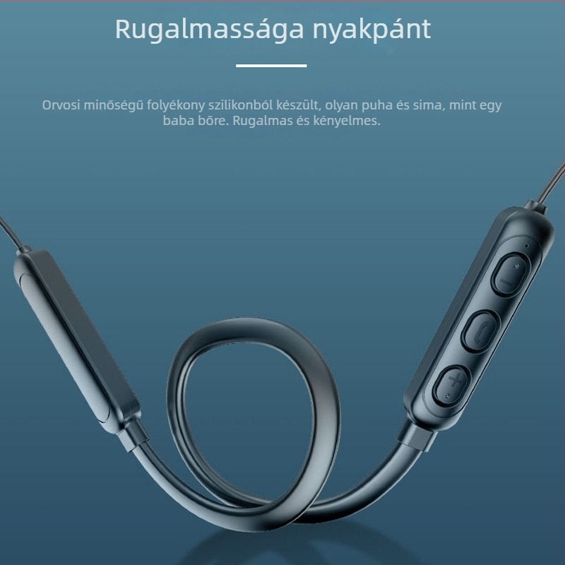 Gloris vezeték nélküli nyakpántos Bluetooth fülhallgató, sztereó hívások, Bluetooth 5.0, 10 m hatótáv, 4-8 óra üzemidő