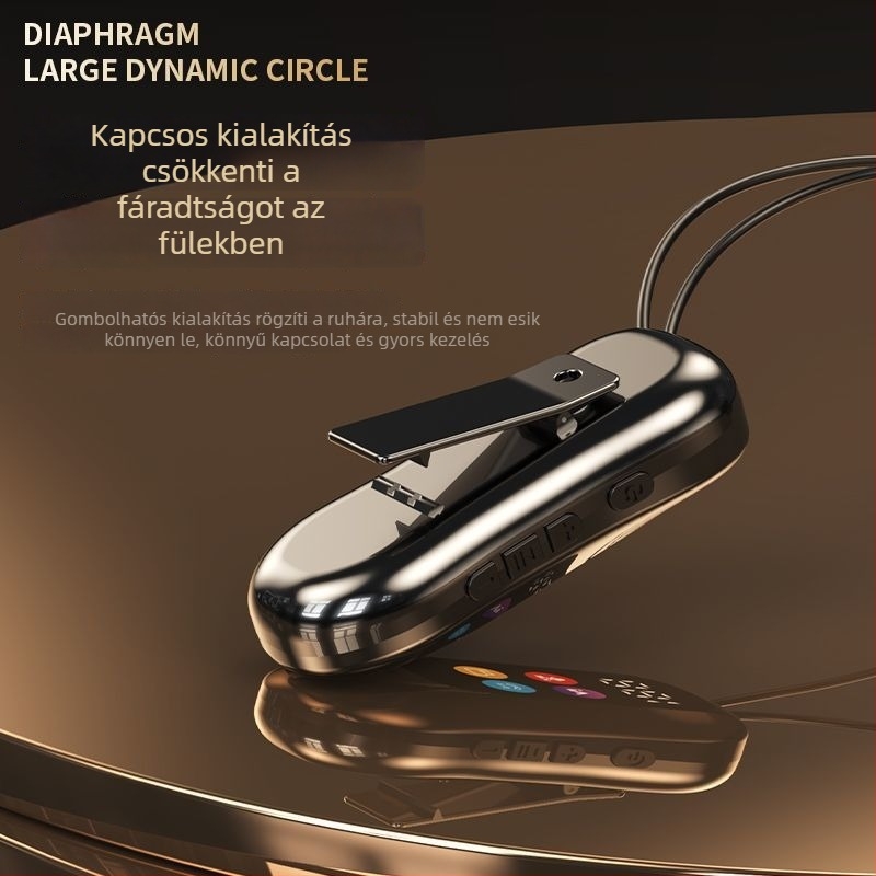 S30 Vezeték nélküli headset Bluetooth 5.4, 15 m hatótávolság, sztereó hang, digitális kijelző, 4–8 órás akkumulátoros üzemidő