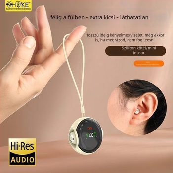Alvás célú T09 vezeték nélküli Bluetooth fülhallgató digitális kijelzővel — BT 5.4, 10 m hatótávolság, 4–8 h akkumulátor, kétoldali sztereó hang, vízálló