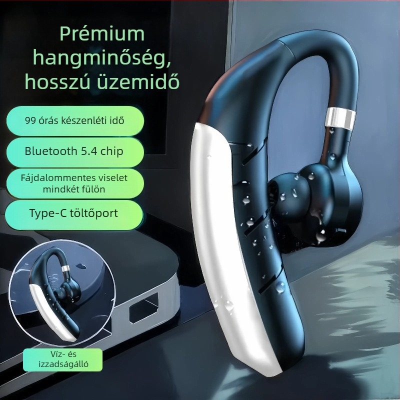 Lonely Leopard D23 Bluetooth vezeték nélküli headset fülre akasztó kialítással, 14 mm hangszóró, mikrofon, USB dongle, univerzális kompatibilitás