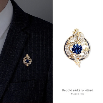 Ötvözetből készült kitűző, uniszex minimalist, kettős használat (Márka Chenpan)