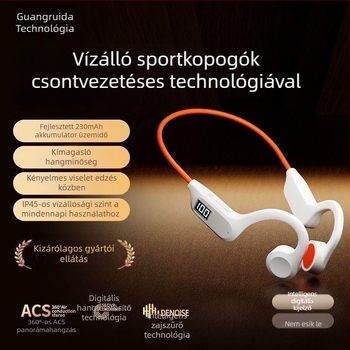 G3 csontvezetéses sporthallgatók digitális kijelzővel, valódi vezeték nélküli Bluetooth, fülre akasztható kivitel