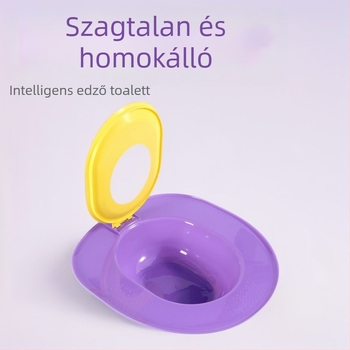 Macska WC szagtalanító automata almotálca – guggolásos edzés, intelligens, PP anyag, márka Haisuda