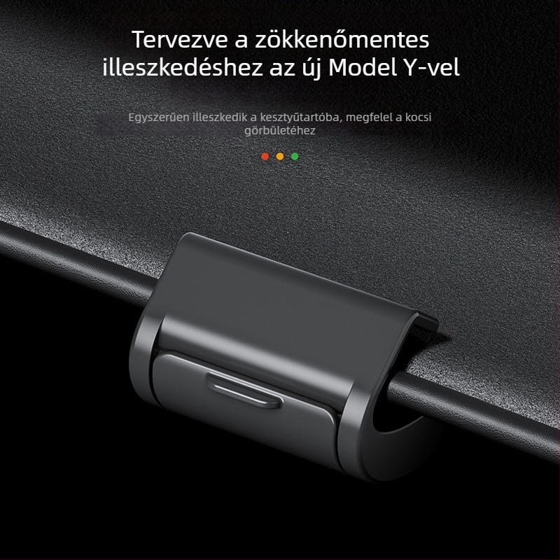 Tesla Model Y kesztyűtartó kampó – ABS anyag, egyszerű stílus, belső dekoráció és tárolás