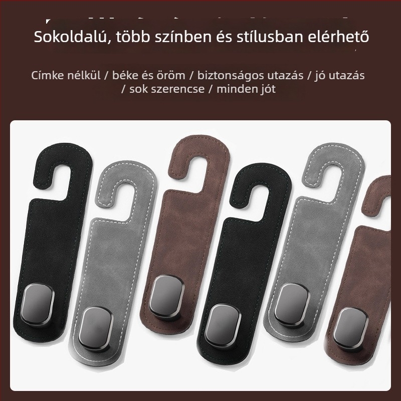 Autóülés hátsó részének rejtett akasztója – textil belső dekoráció és tárolás, C.bliss, könnyű lux stílus