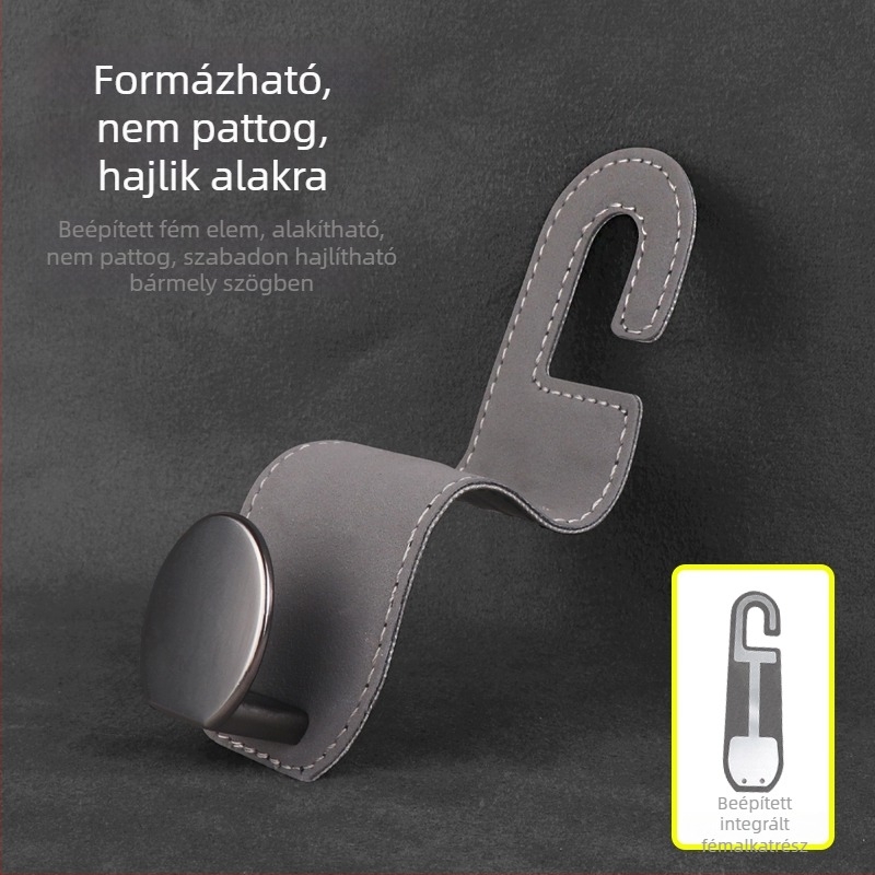 Autóülés hátsó részének rejtett akasztója – textil belső dekoráció és tárolás, C.bliss, könnyű lux stílus