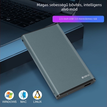 Notebookhoz való USB-SATA interfészű külső merevlemez tok