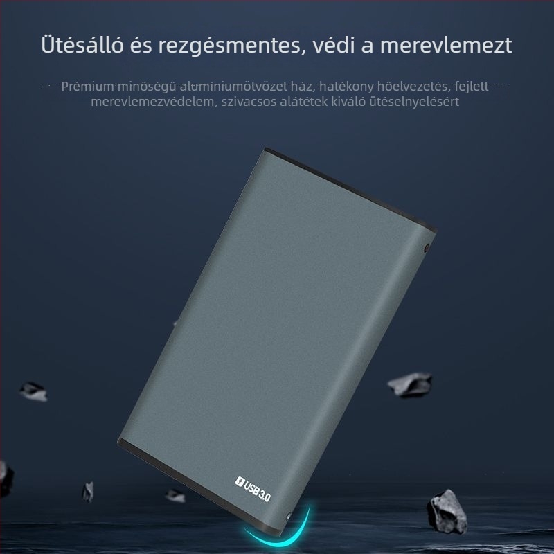 Notebookhoz való USB-SATA interfészű külső merevlemez tok