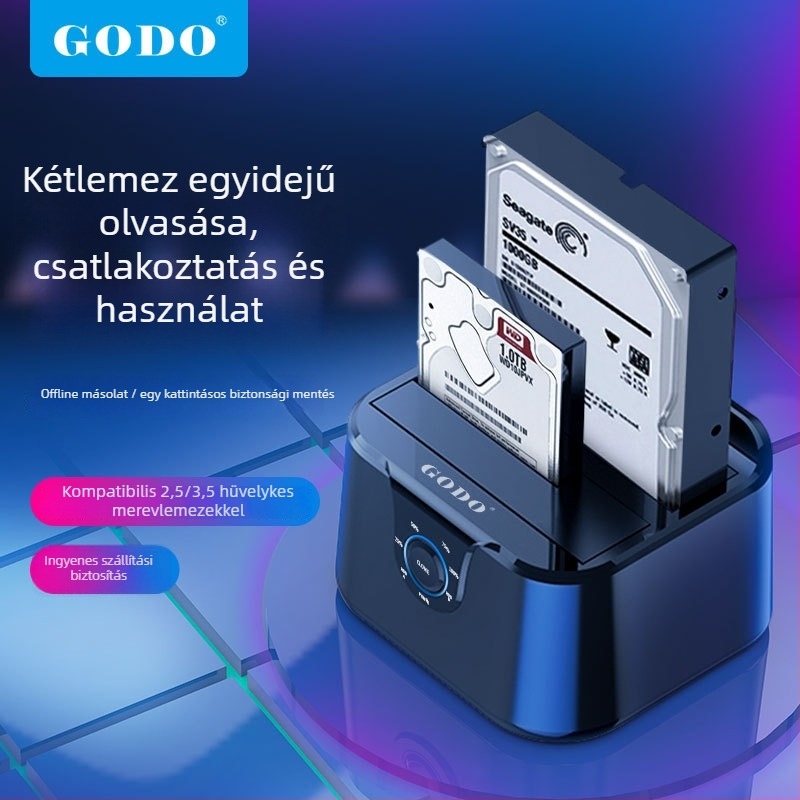 Kéthozoros USB 3.0 külső merevlemez-tok, akár 32 TB-ig terhelhetőség, OEM-kész és privát címke elérhető