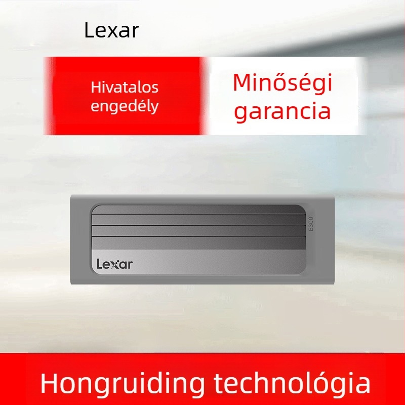 Lexa E300 M.2 NVMe külső SSD-ház — fémből készült burkolat, modell e300, nemzeti garancia