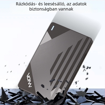 VONN v6 külső SSD tok, ABS anyagból, 4TB kapacitás, USB 3.0 interfész