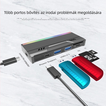 M.2 NVMe NGFF SSD ház – USB 3.0, 10Gbps, alumínium-ötvözet + műanyag burkolat, 6TB-ig támogatott