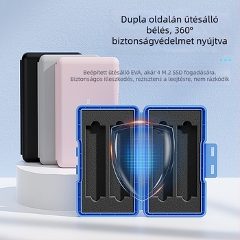 M.2 SSD tároló doboz, Lan Shuo M1, PP tokozás, OEM feldolgozás, szállítás egyetlen egységként