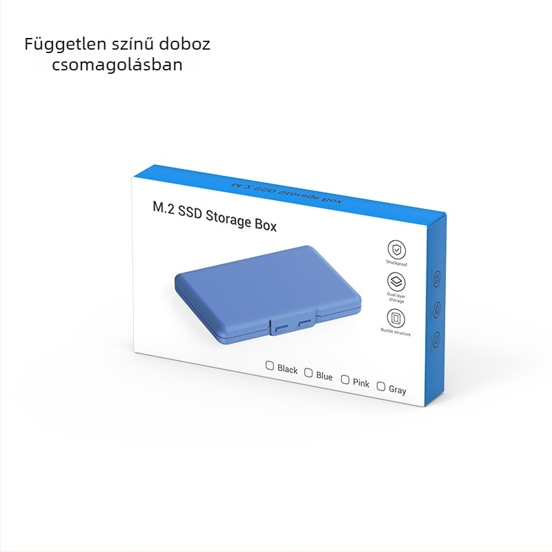 M.2 SSD tároló doboz, Lan Shuo M1, PP tokozás, OEM feldolgozás, szállítás egyetlen egységként