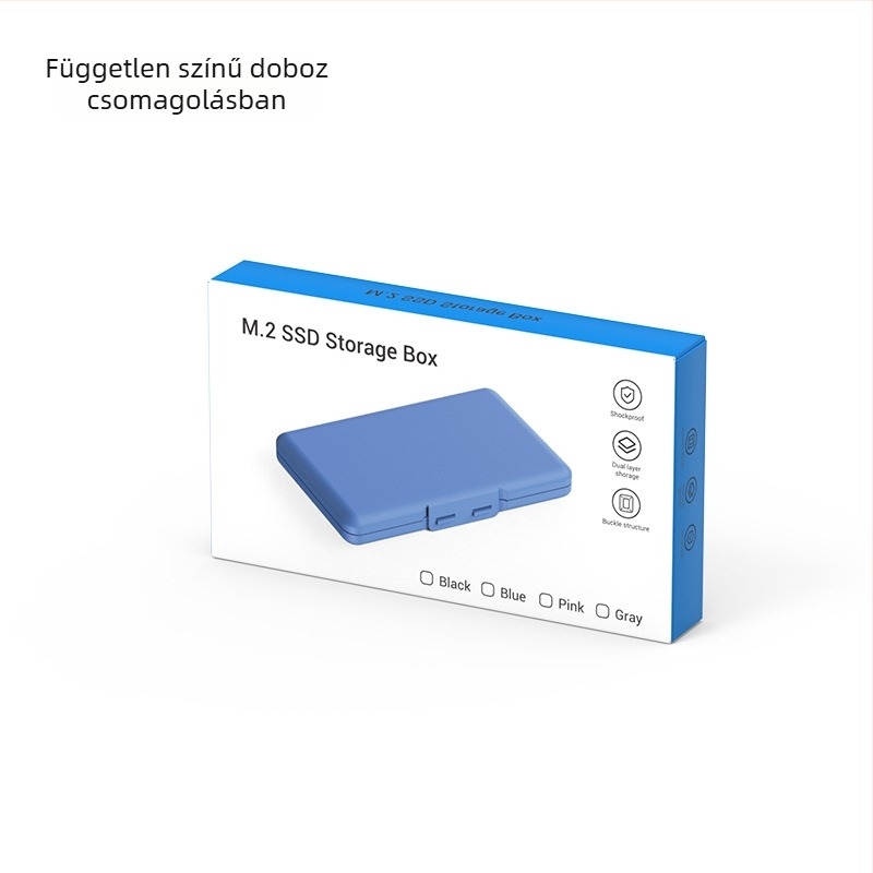 M.2 SSD tároló doboz, Lan Shuo M1, PP tokozás, OEM feldolgozás, szállítás egyetlen egységként