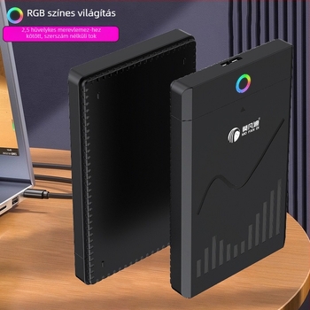 SATA külső merevlemez tok – szerszámmentes kialakítás, USB 3.0/3.1/2.0, Type-C 3.1, ABS, 6TB max