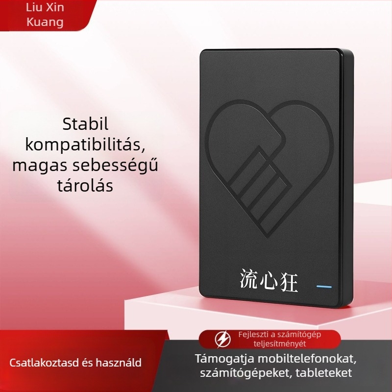 Külső USB 3.0 hordozható merevlemez, 1TB/750GB, PC-hez, TV-hez és PS4-hez kompatibilis