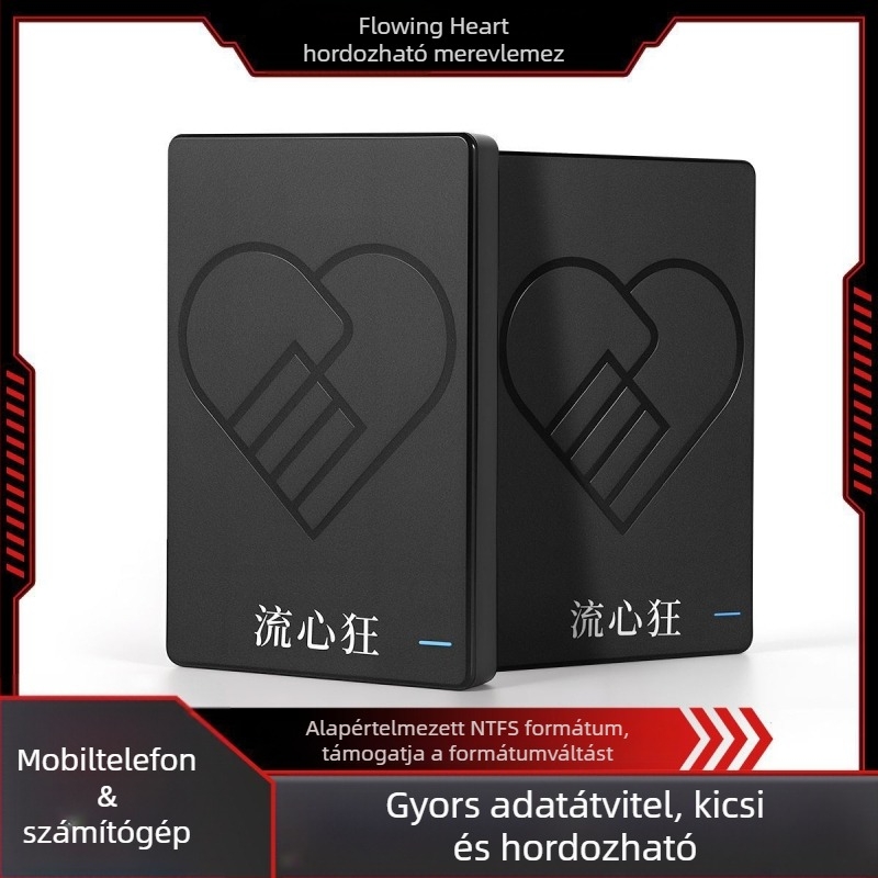 Külső USB 3.0 hordozható merevlemez, 1TB/750GB, PC-hez, TV-hez és PS4-hez kompatibilis