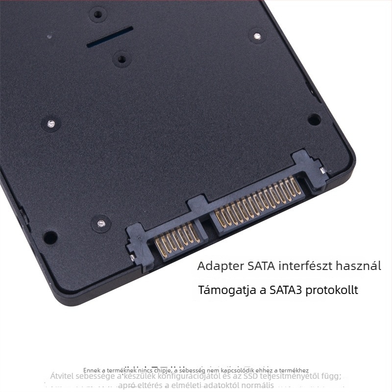 mSATA to SATA3.0 SSD ház, alumínium ötvözet, SATA3 6Gbps, támogatás 2TB-ig, OEM feldolgozás