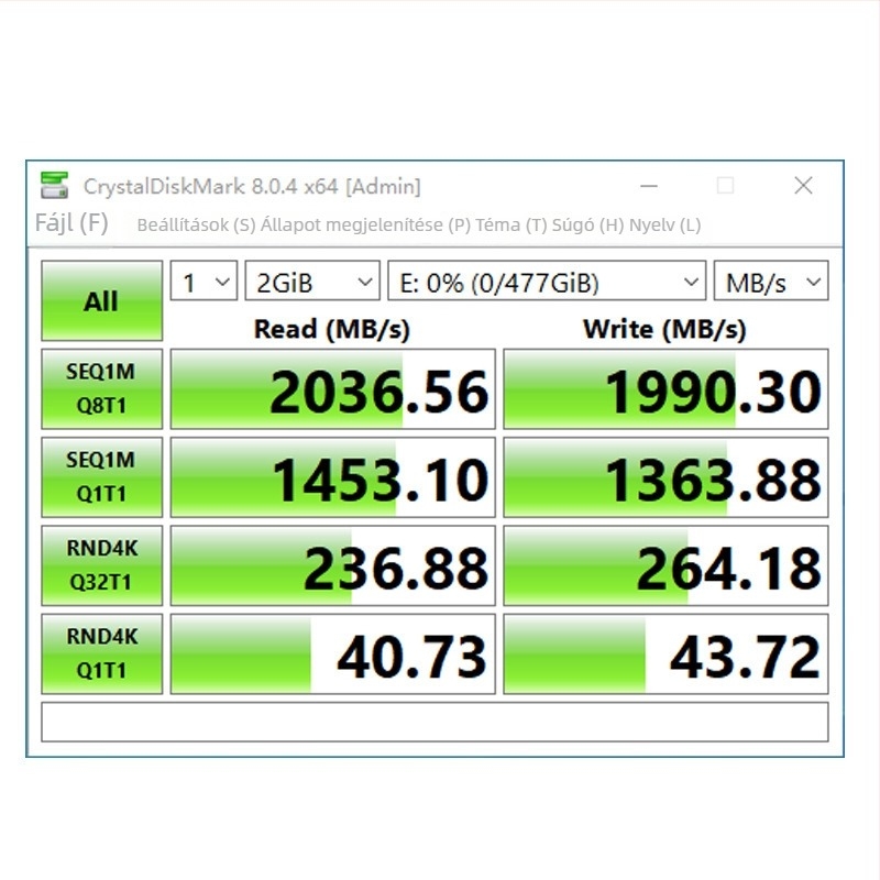 M.2 NVMe USB-C külső SSD ház kábellel, 4TB-ig, 20 Gbps, PH802-2364 modell (OEM)
