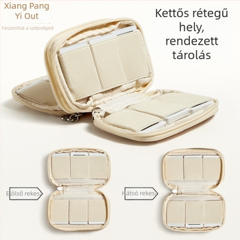 USB‑tartozékok tároló táska USB-meghajtók és biztonsági kulcsok számára (Model C008; Anyag: textil; Offset nyomtatás; Belső csomagolás; USB tárolásra tervezve)