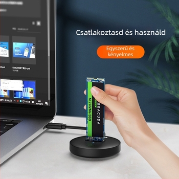 Maiwo M.2 NVMe külső SSD tok, USB-C 3.1, 10Gbps, 2TB-ig támogatva, NGFF, modell K1698P