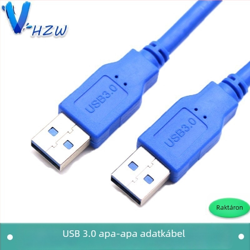 USB 3.0 férfi–férfi kétoldalas adatkábel merevlemez-házhoz