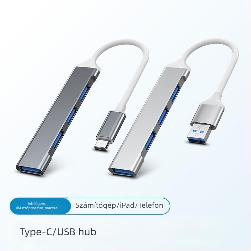 USB 3.0 hub dokkolóállomás, 4-portos USB osztó laptophoz