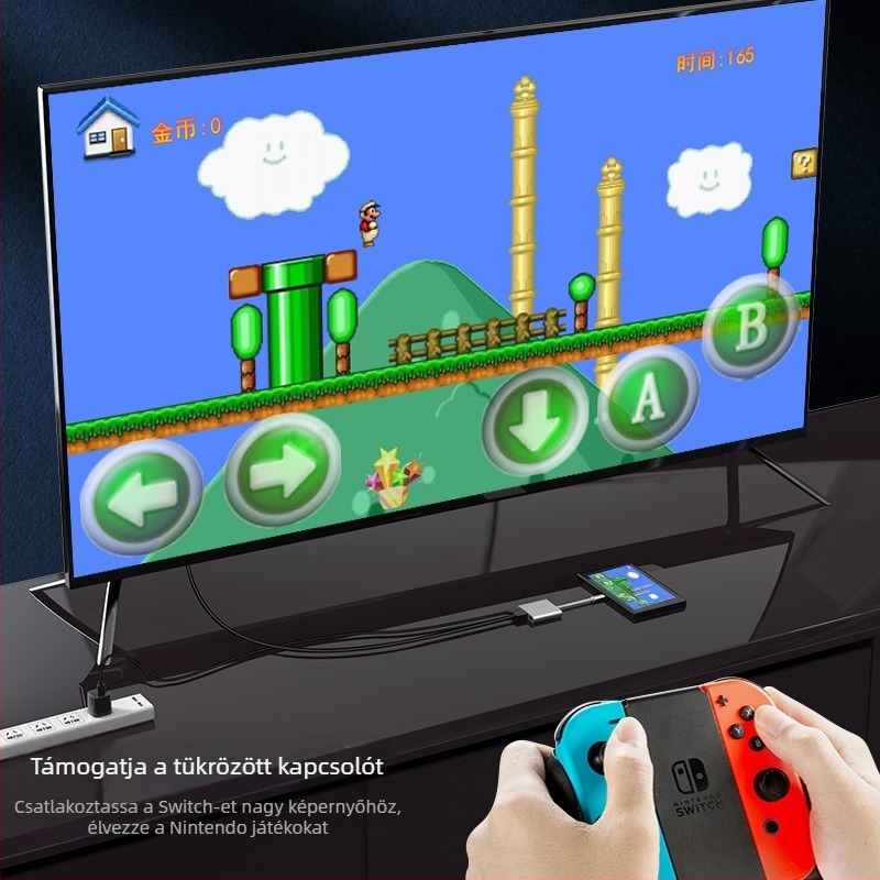 Type-C–HDMI 3-in-1 dokkoló állomás TV-hez és projektorhoz – HDMI kimenet, Type-C interfész, külső tápegység nélkül