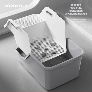 Nyitott/félig zárt macskaalom tál, PVC anyagú, anti-splash, non-smart